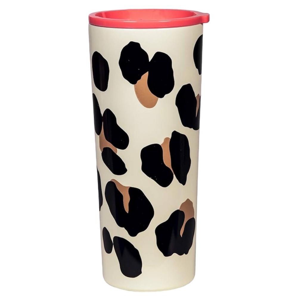 🆕 Kate Spade Forest Feline Stainless Steel Tumbler 24 oz - Picture 1 of 13